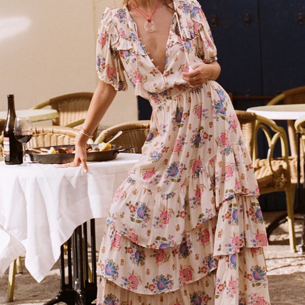 SPELL Solstice Ruffle Gown